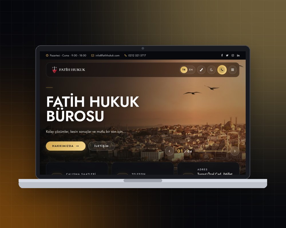 Fatih Hukuk Bürosu web sitesi