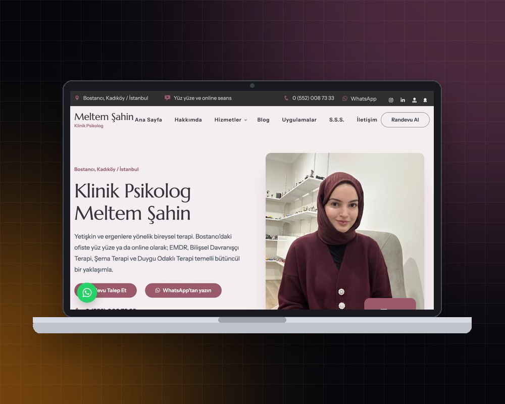 Psikolog Meltem Şahin web sitesi